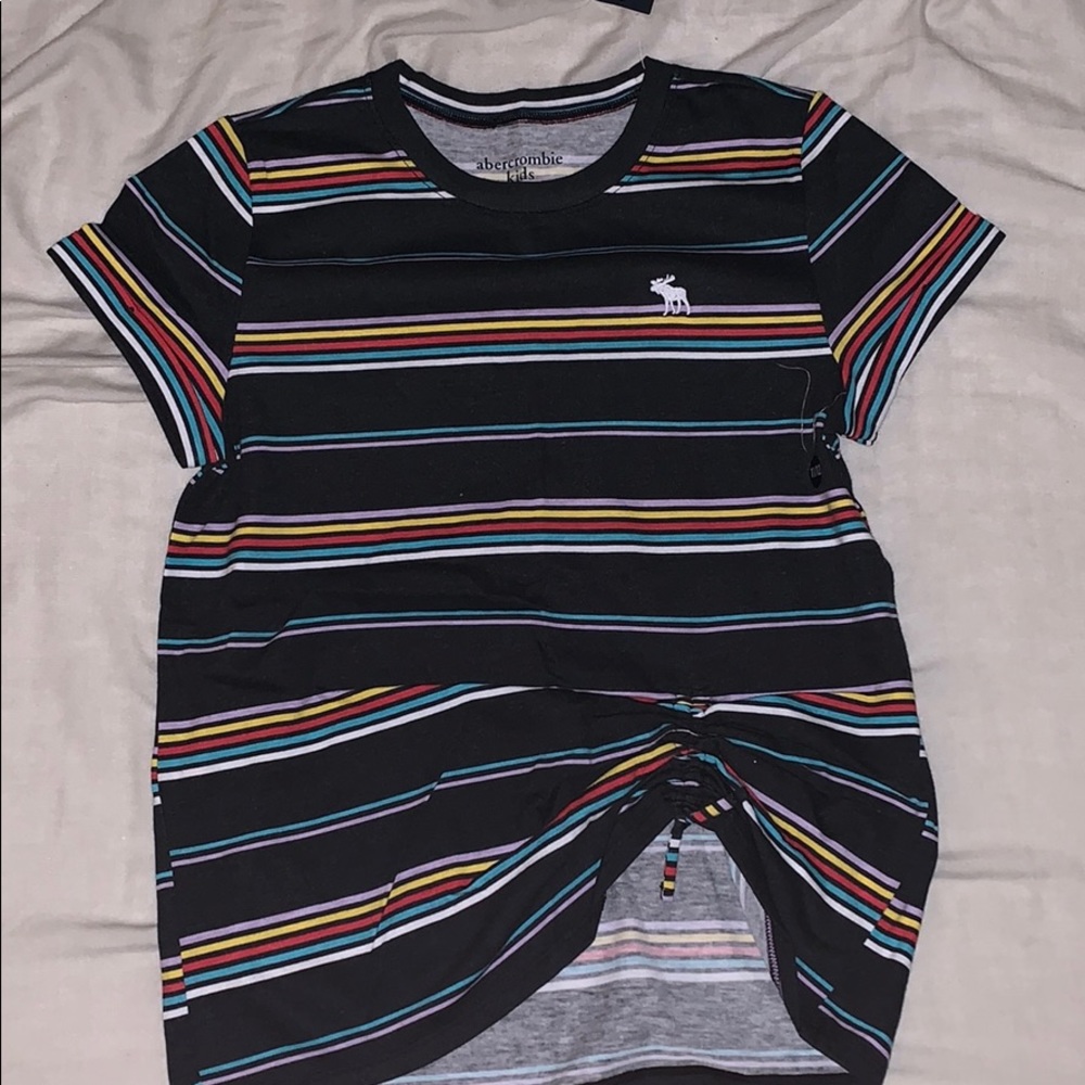 Abercrombie kids shirt with draw string in front